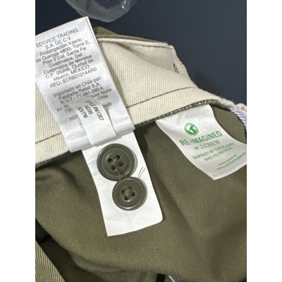 J. Crew 484 Slim Chino Pants Men's 36 Olive Green New 8479 - Picture 10 of 16